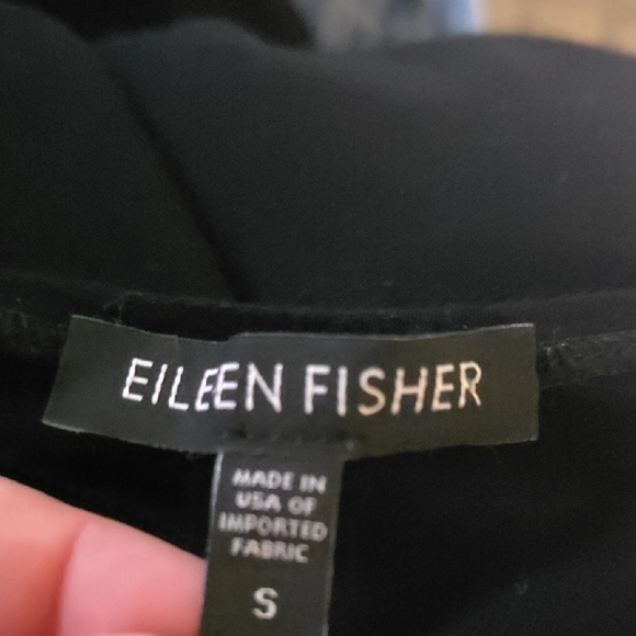 Eileen Fisher Short Sleeve Scoop Neck Minimalist Midi Dress - Picture 5 of 7